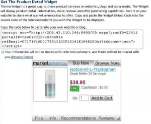 Market America Widget Market America Widget